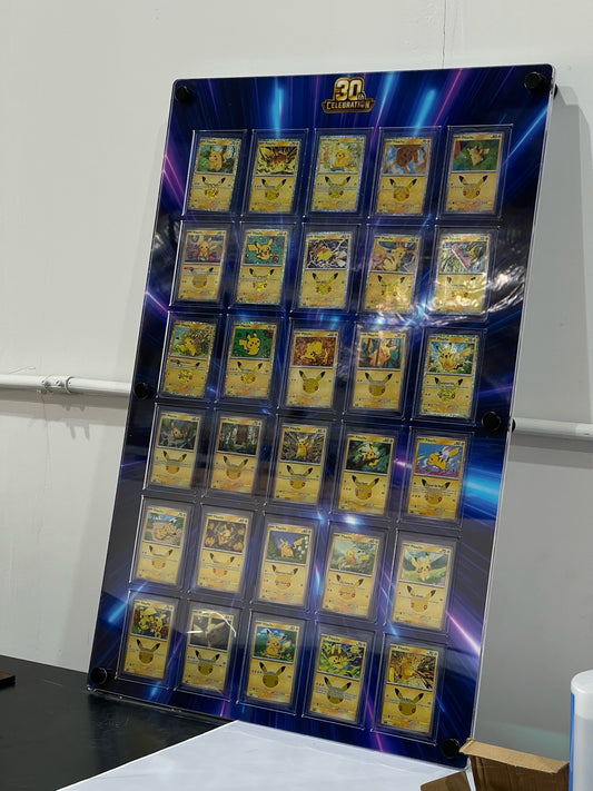 30-Card Wall Display 30th celebration Fireworks