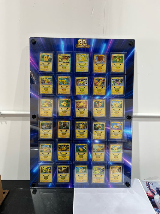 30-Card Wall Display 30th celebration Fireworks