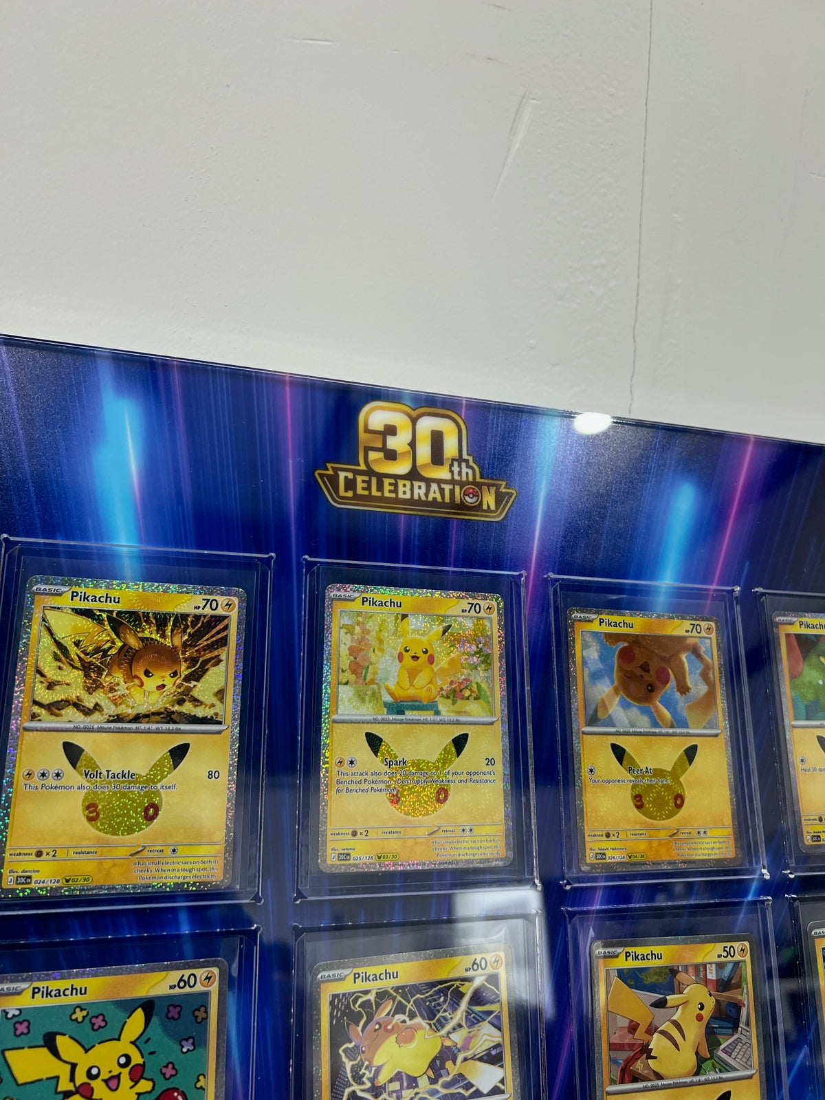 30-Card Wall Display 30th celebration Fireworks